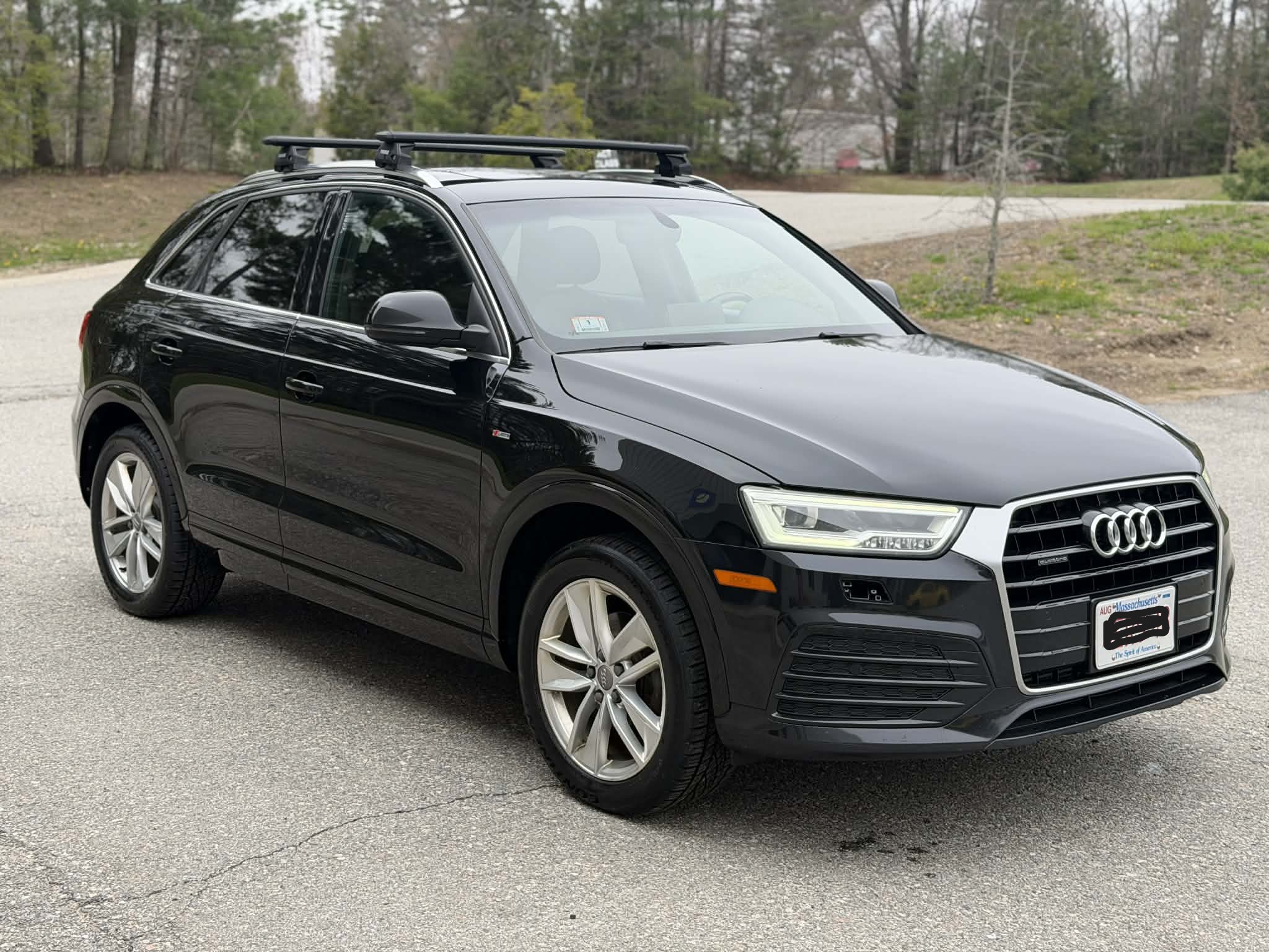 Audi Q3 after professional interior and exterior detailing for sale preparation in Southern New Hampshire