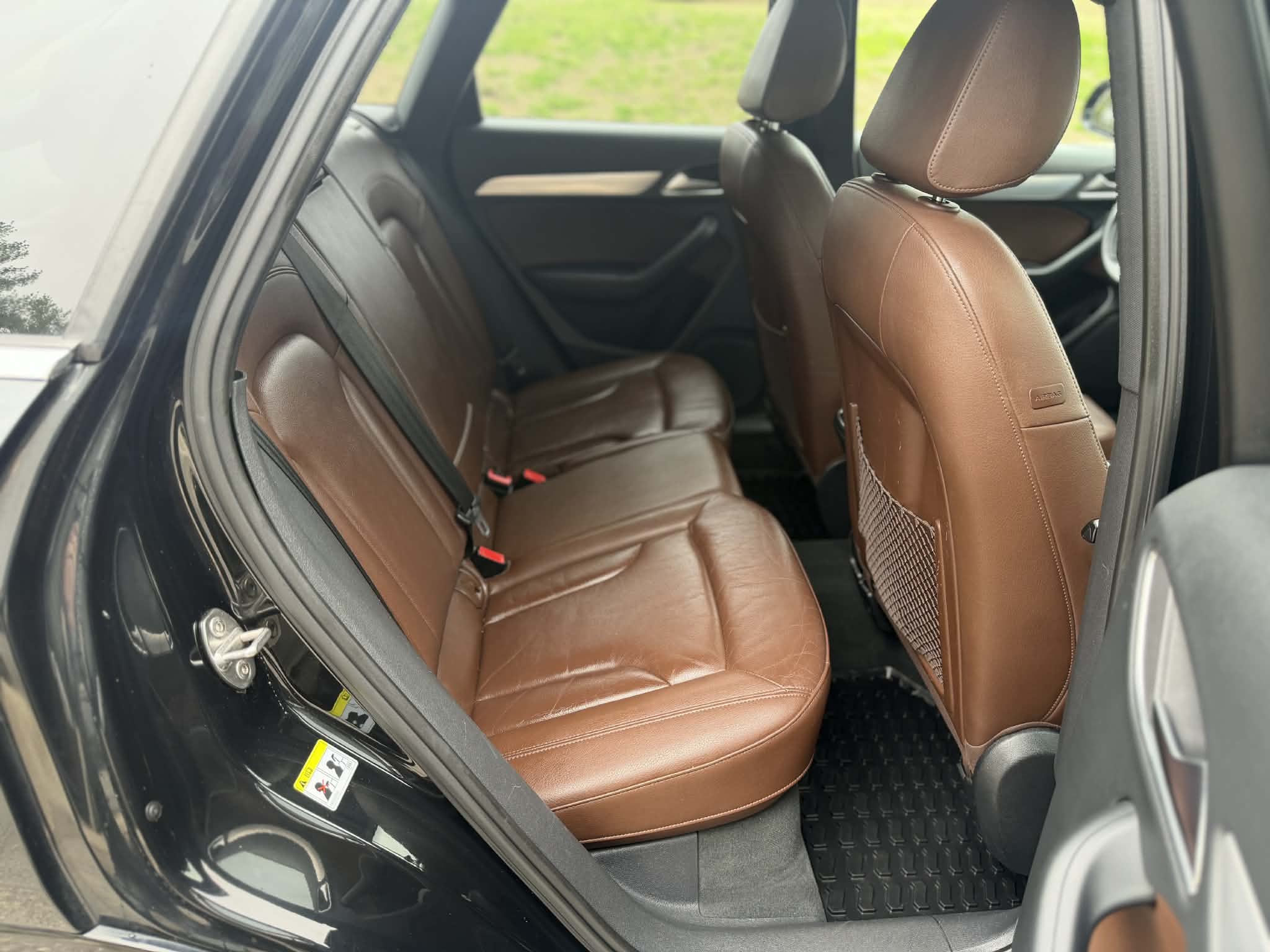 Audi Q3 rear interior after professional detailing